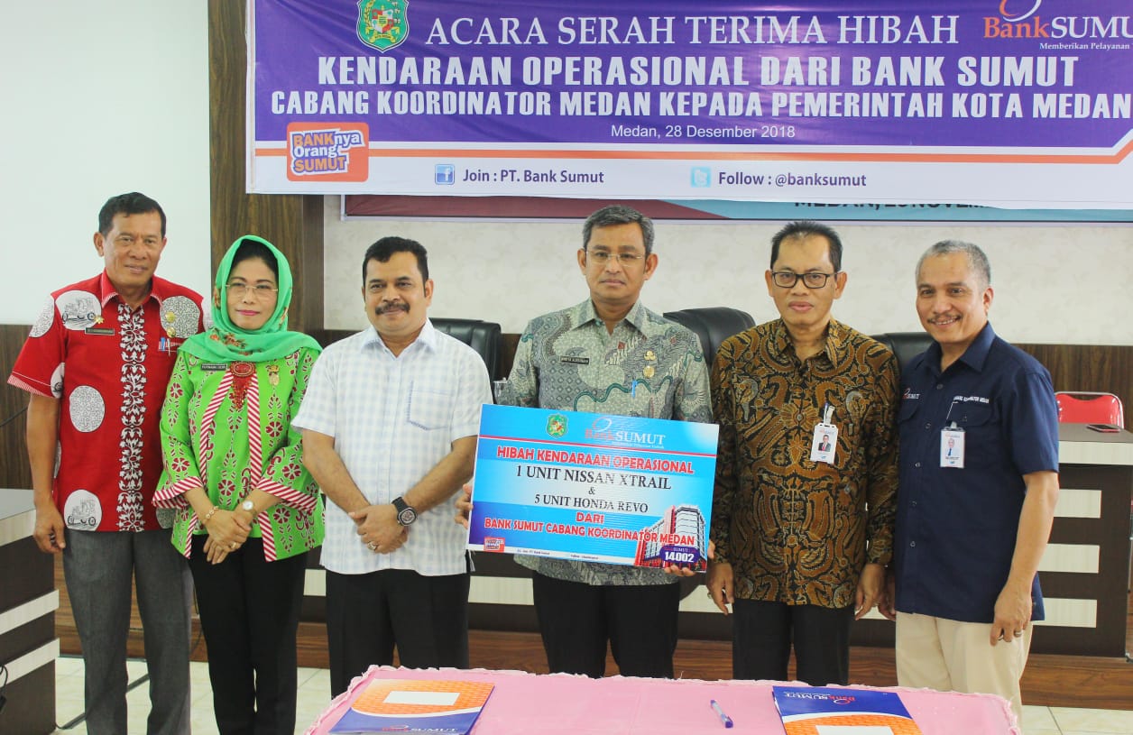 Pemko Medan Terima Hibah  Rp 700 Juta dari Bank Sumut